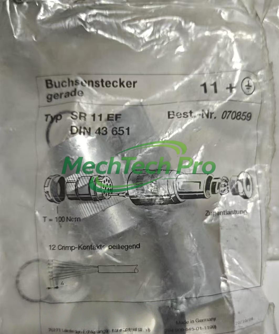 1PCS NEW SR 11 EF DIN 43 651 070859 Fast Delivery