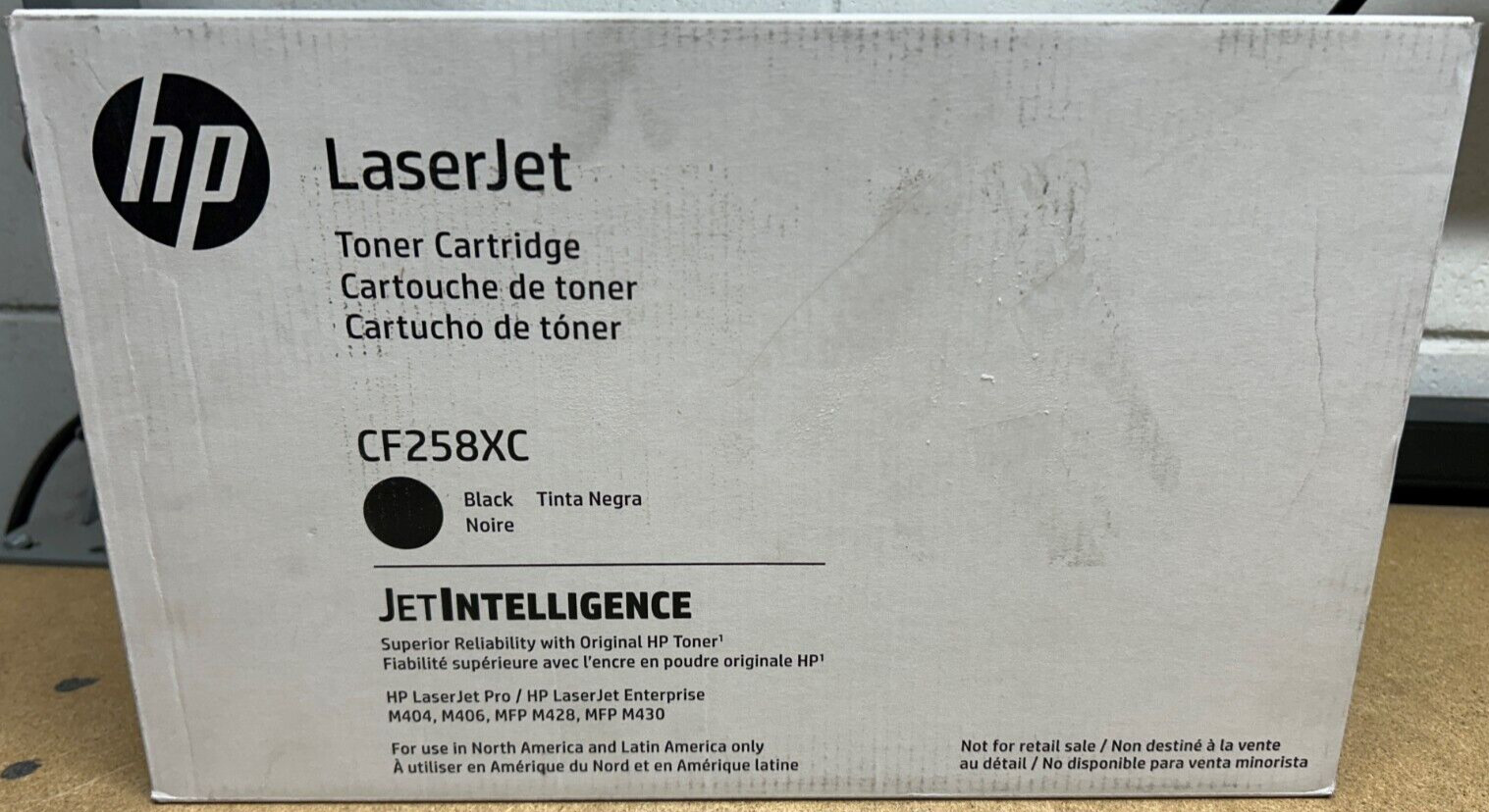 Genuine HP LaserJet CF258XC High Yield Black Toner for M406dn, MFP M430/M428fdn