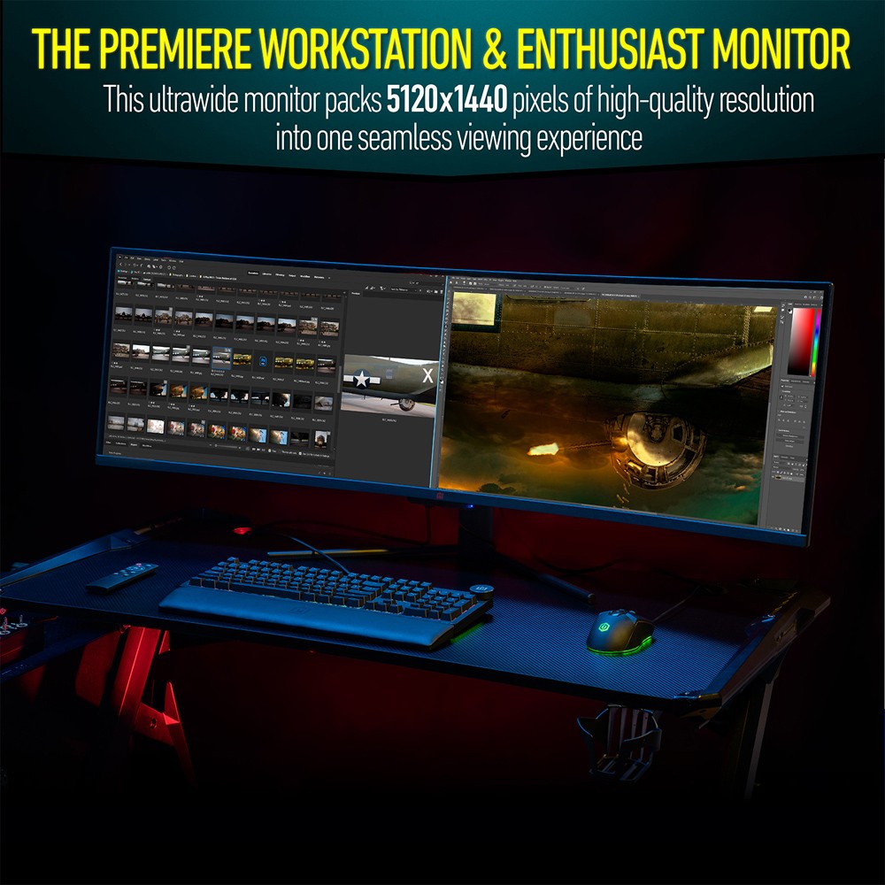 Deco Gear 49″ Curved Ultrawide 5K Monitor (Open Box) with 1 Year Warranty
