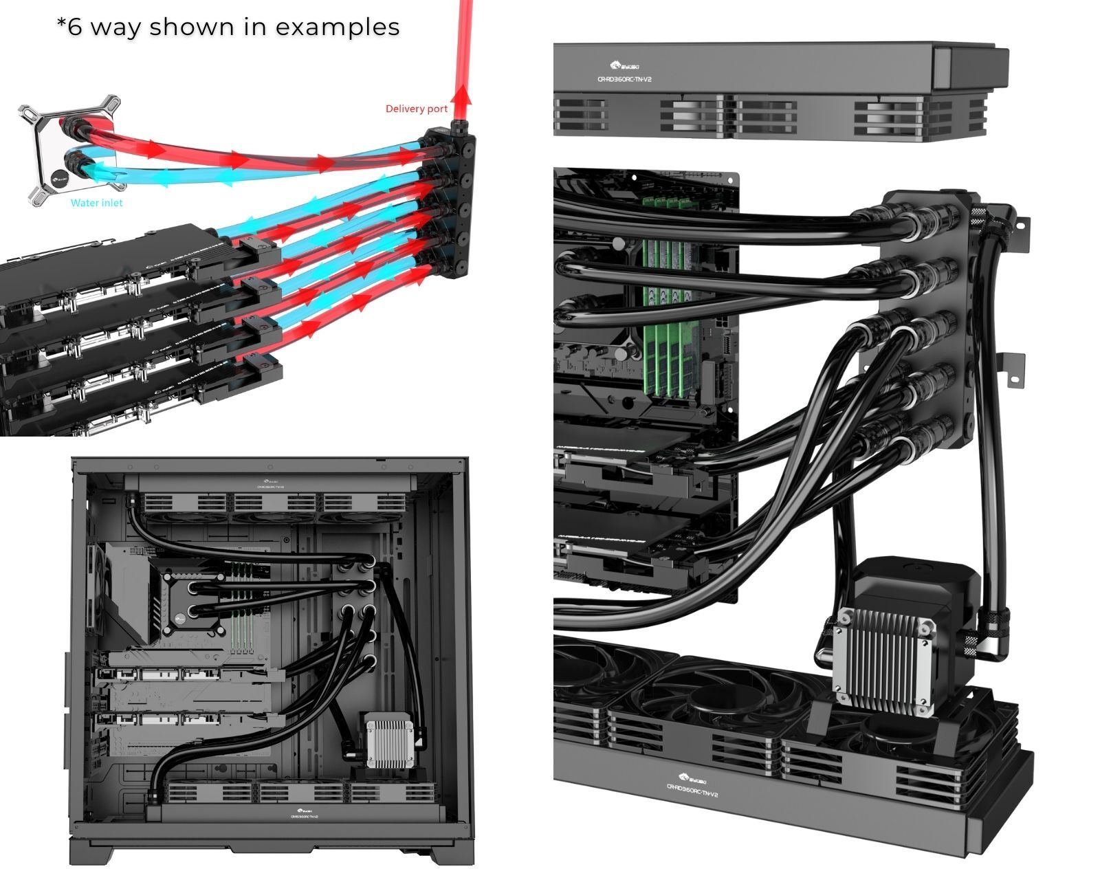 Bykski Versatile POM Fluid Distribution/Routing Block Engineered For 24-Hour …