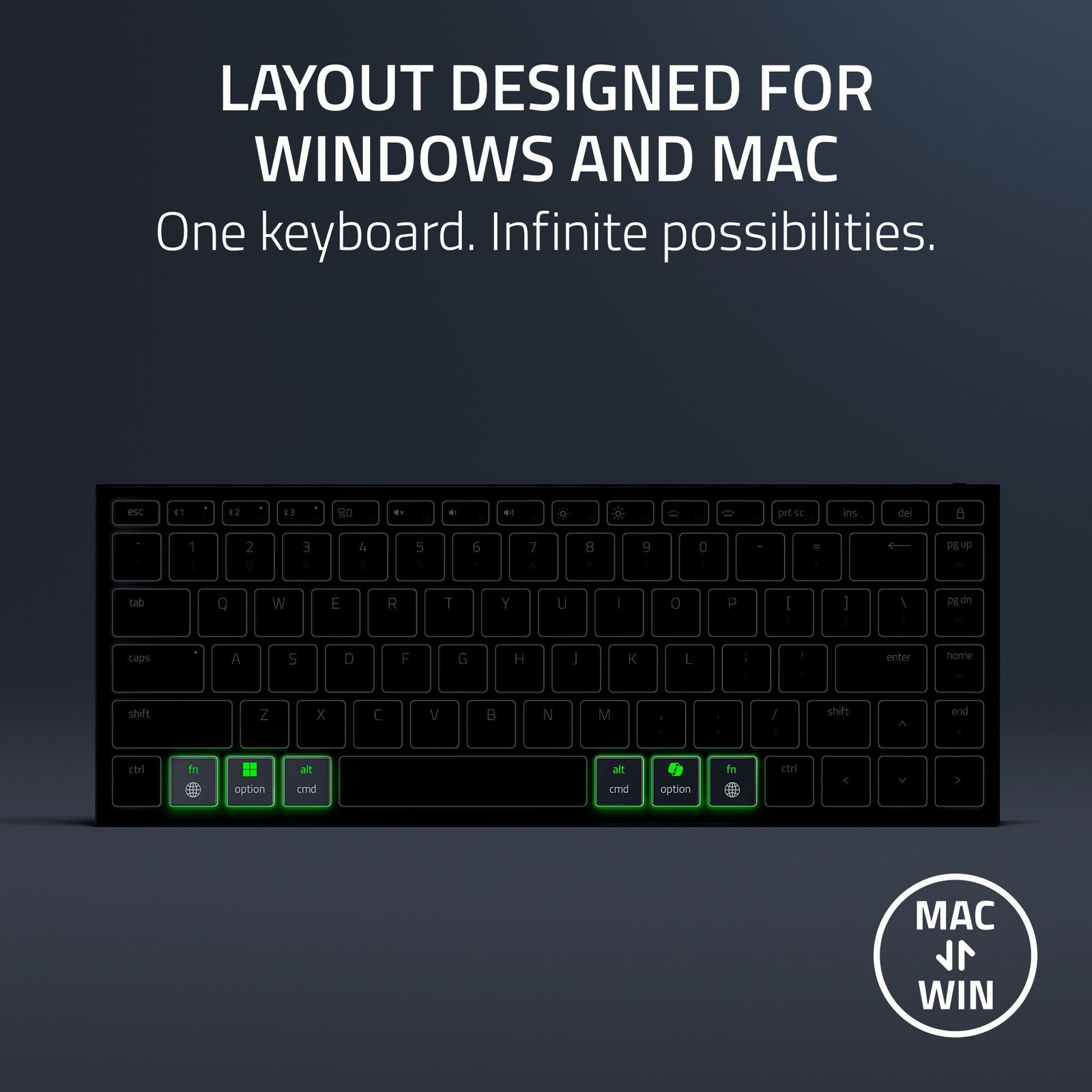 Razer Joro Portable Wireless Gaming Keyboard: Thin, Light, Compact – Chroma RGB