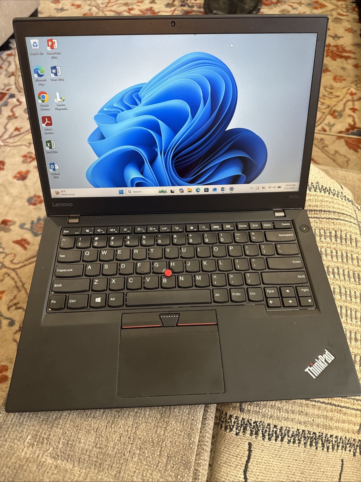Lenovo ThinkPad T470s 14″ Intel i5-7300U 8GB Ram 256 SSD Laptop Win 11 w/Office