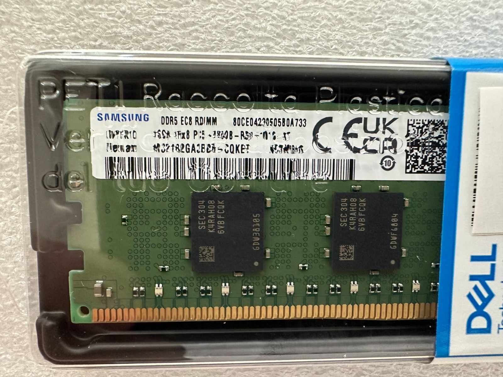 New Dell SNP1V1N1C/16G 1x 16GB PC5-38400 DDR5-4800MHz RDIMM 1Rx8 Upgrade Memory