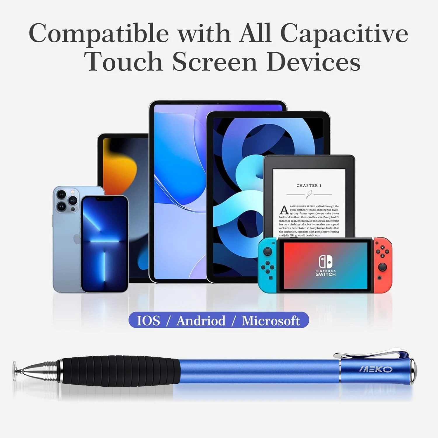 (2nd Generation) [2 in 1 Precision Series] MEKO Disc Stylus Pen 2PCS
