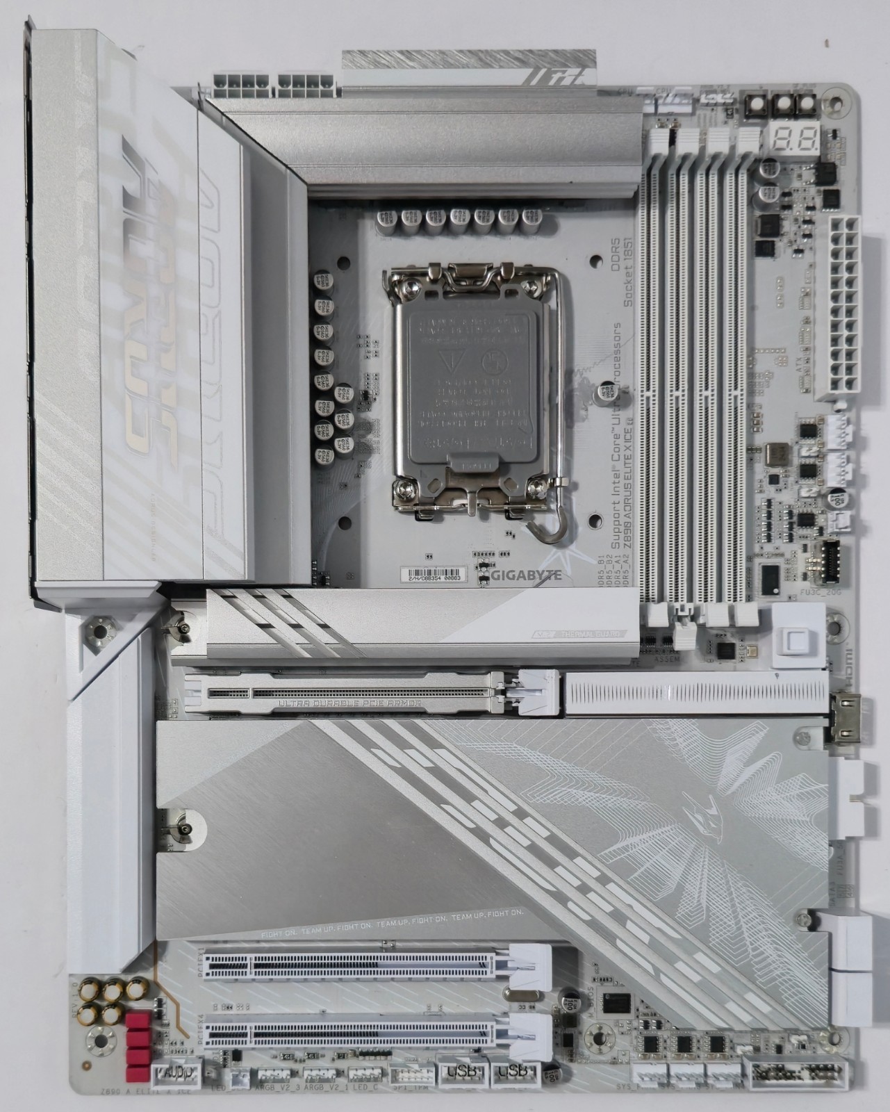 GIGABYTE Z890 AORUS ELITE X ICE Intel Core Ultra LGA 1851 WIFI7 DDR5 *READ*