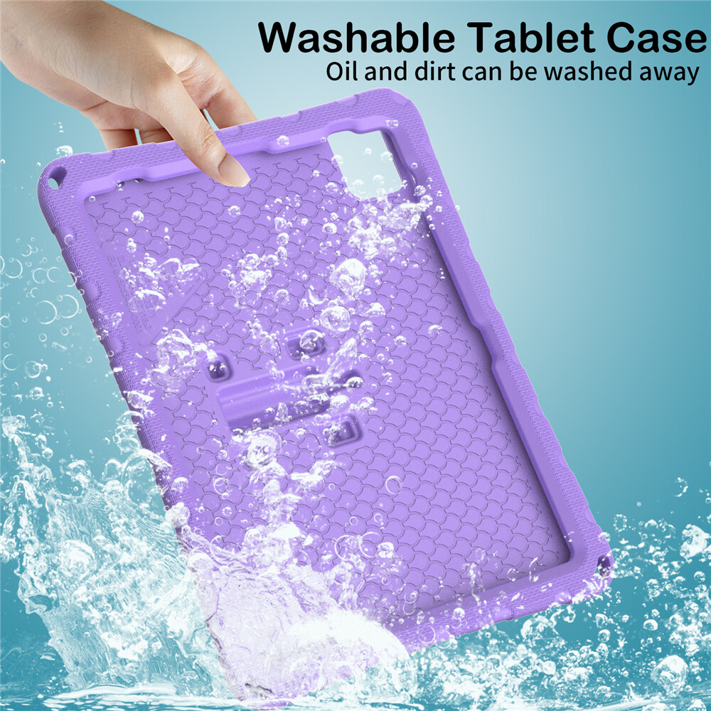 For iPad Air Pro 11 12.9 13-inch 2026 Kids Shockproof EVA Case Stand Cover Strap