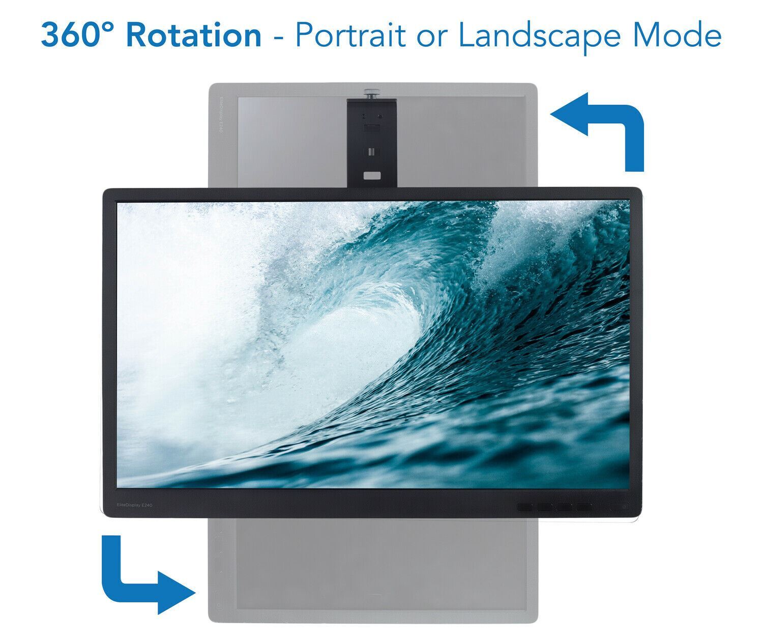 Mount-It! Cubicle Monitor Mount Hanger Attachment | Fits 17-32 Inch Screens