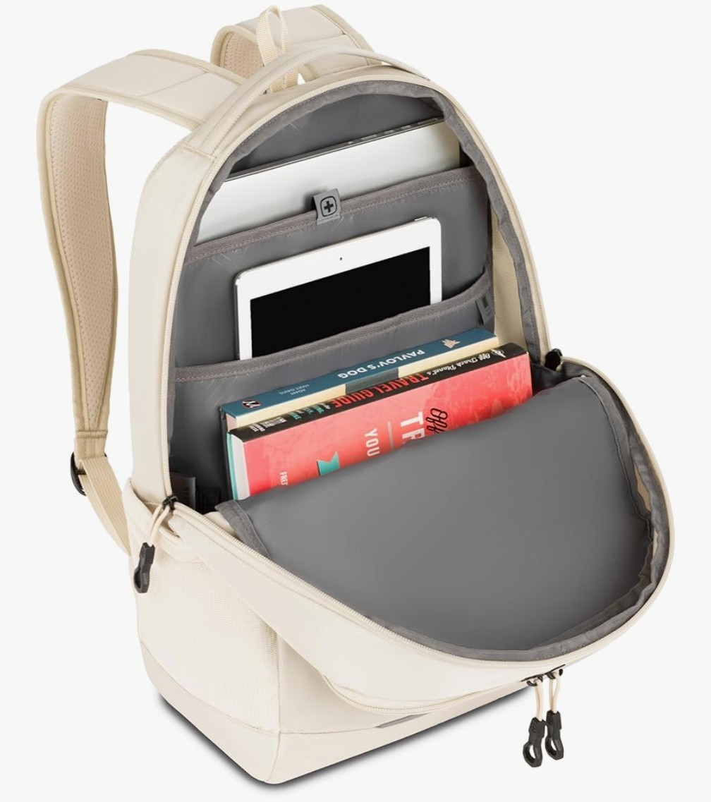 SwissGear Orientation 16″ Laptop Backpack Sandshell 17″x12″x7″ – Beige