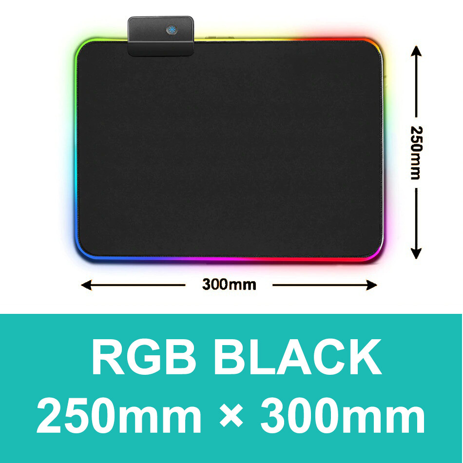 Mouse Pad LED RGB PC Gaming Mouse Pad Keyboard Mouse Carpet Desk Mat