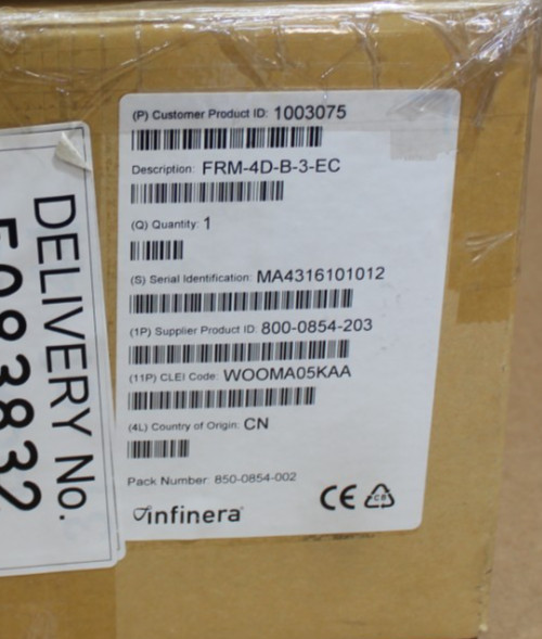 New Infinera FRM-4D-B-3-EC 4-Channel FlexILS Ext C-Band DWDM Module 800-0854-203