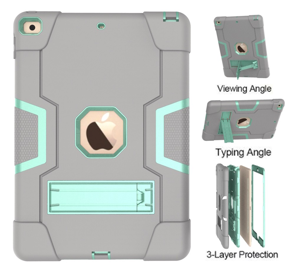 For iPad 3rd 4th 5th 6th 7th 8th 9th Gen Shockproof Heavy Duty Case Stand Cover