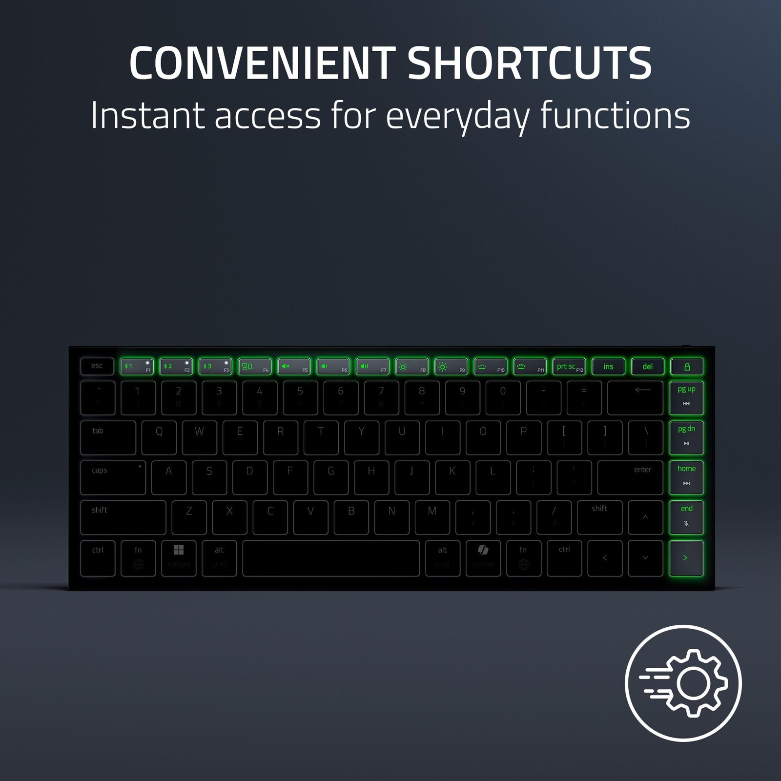 Razer Joro Portable Wireless Gaming Keyboard: Thin, Light, Compact – Chroma RGB