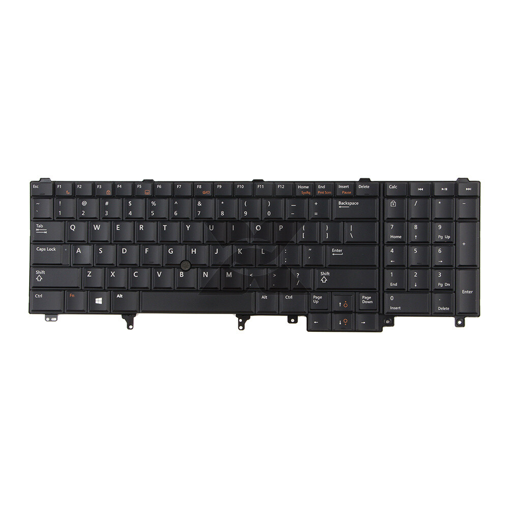 US Keyboard Without Backlight Fit Dell Latitude E5520 E5530 E6520 E6530 E6540