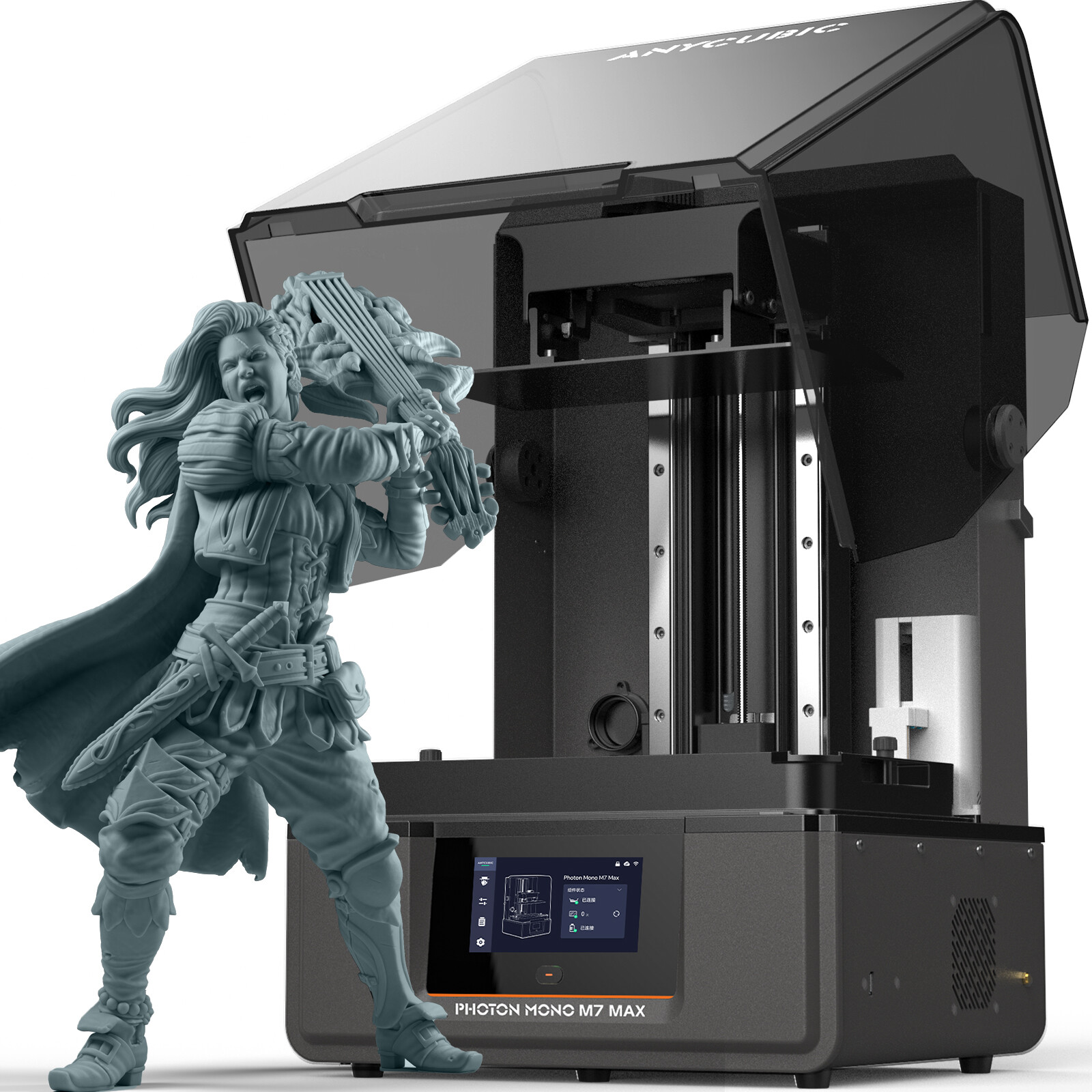 ANYCUBIC 7K Photon M7 Max 14.7L Big 3D Printer Resin Auto-Recycling Management