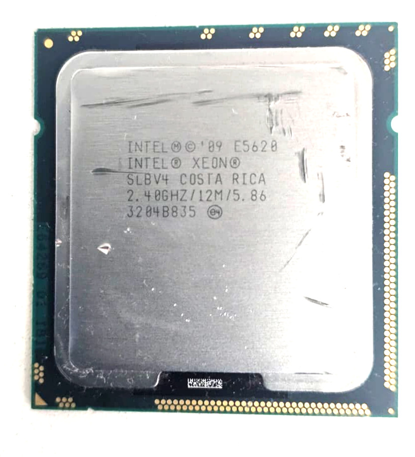 Intel Xeon 09 E5620 SLBV4 Costa Rica 2.40GHz/12M/5.86 Processor 3204BB35 Tested.