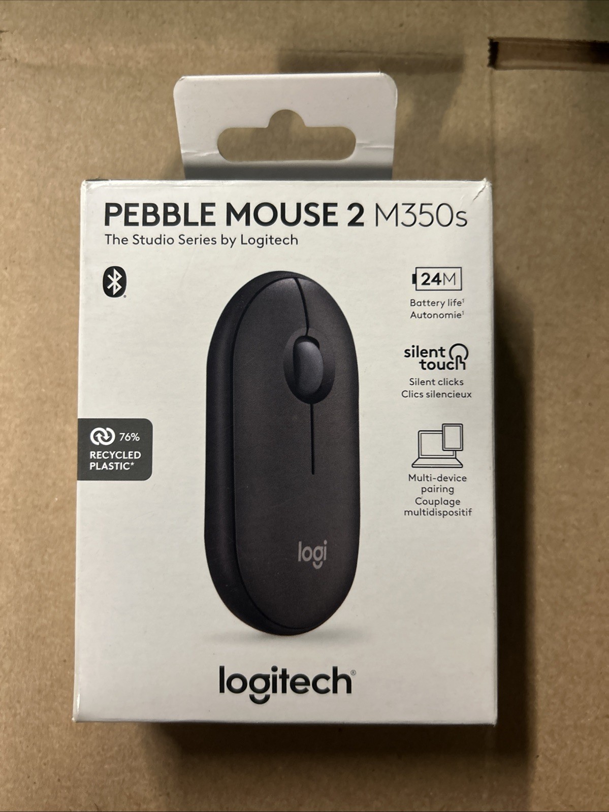 Logitech – Pebble Mouse 2 M350s Slim Lightweight Wireless Bluetooth Optical S…