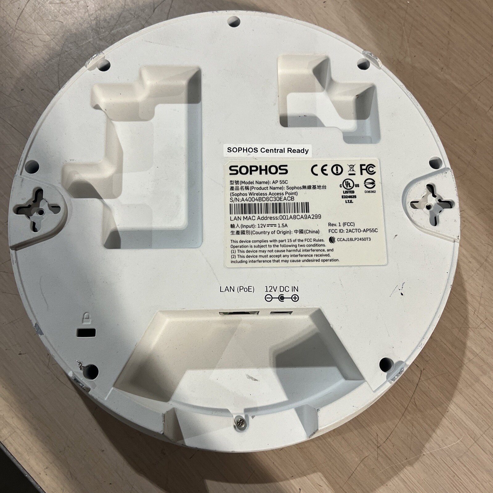 SOPHOS AP 55C WIRELESS ACESS POINT