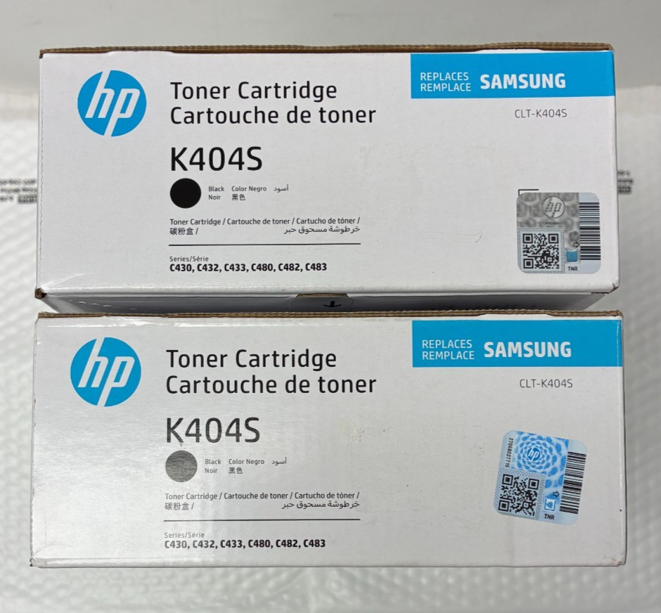Lot of 2 x New sealed HP K404S Black toner CLT-K404S – Mint shape