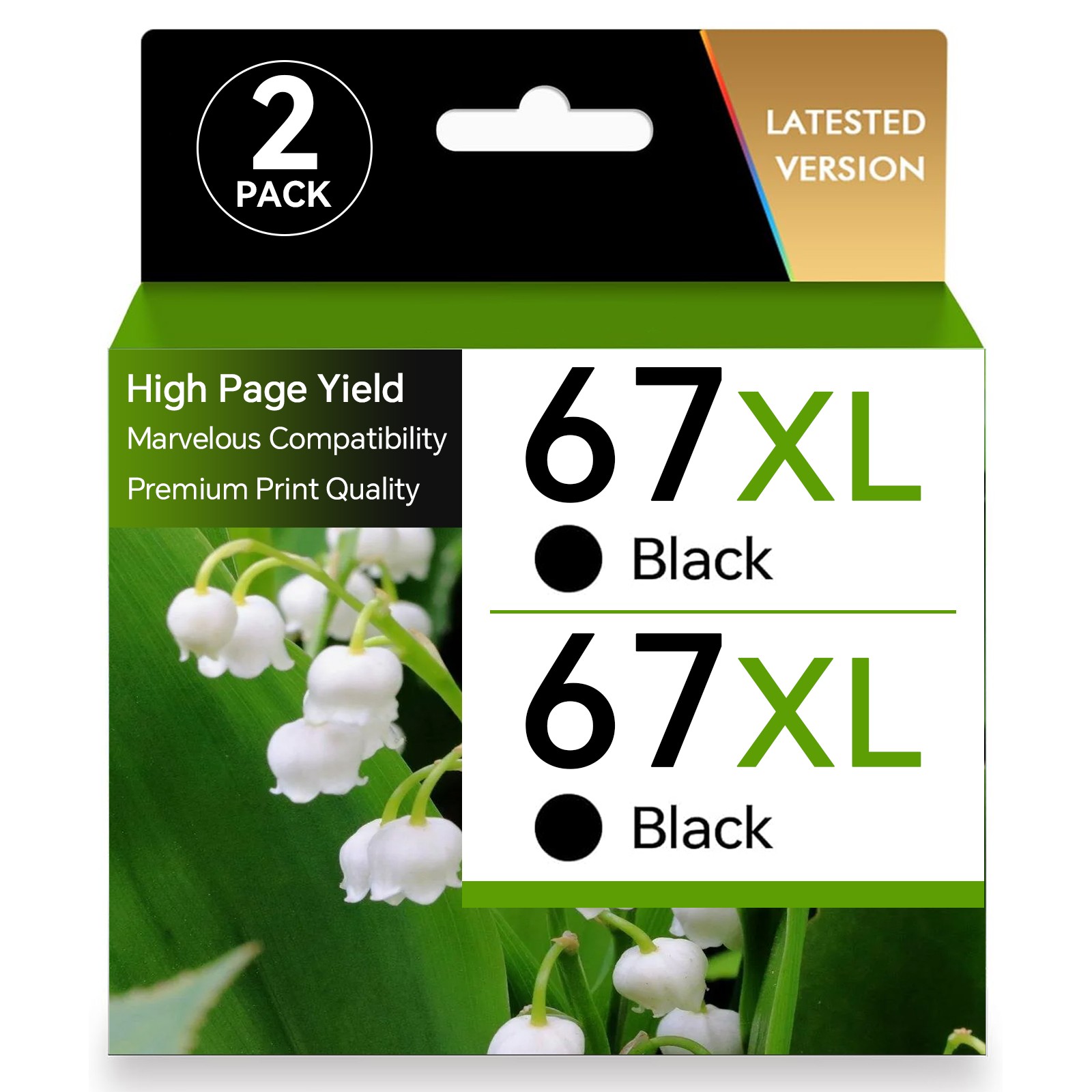 67XL Ink Cartridge for HP Ink 67 Deskjet 2700 2755 2752 4152 4155 Envy 6055 6455