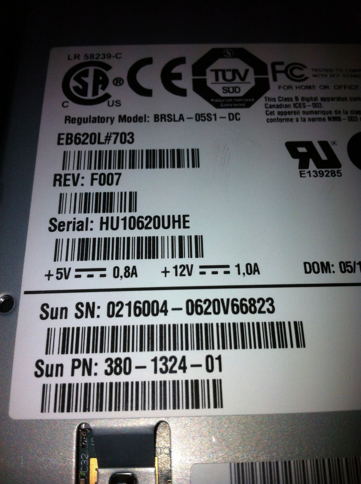 SUN 380-1324 DAT72 4MM DIGITAL DATA STORAGE 68PIN SCSI LVD Internal