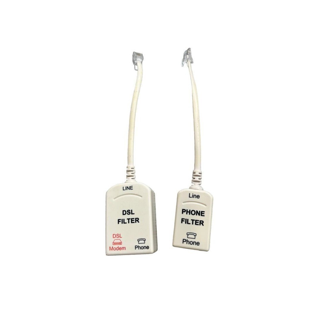In-line DSL Noise Filter With Splitter and Single Noise Filter For Phone Fax An