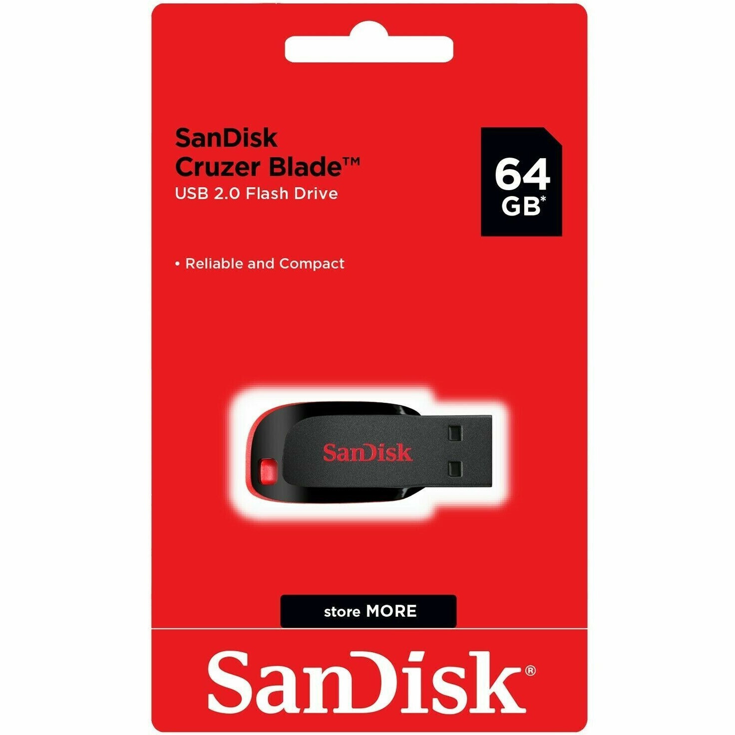 SanDisk Cruzer Blade 64GB USB 2.0 Flash Drive Thumb Memory Stick Pen SCDZ50 64G