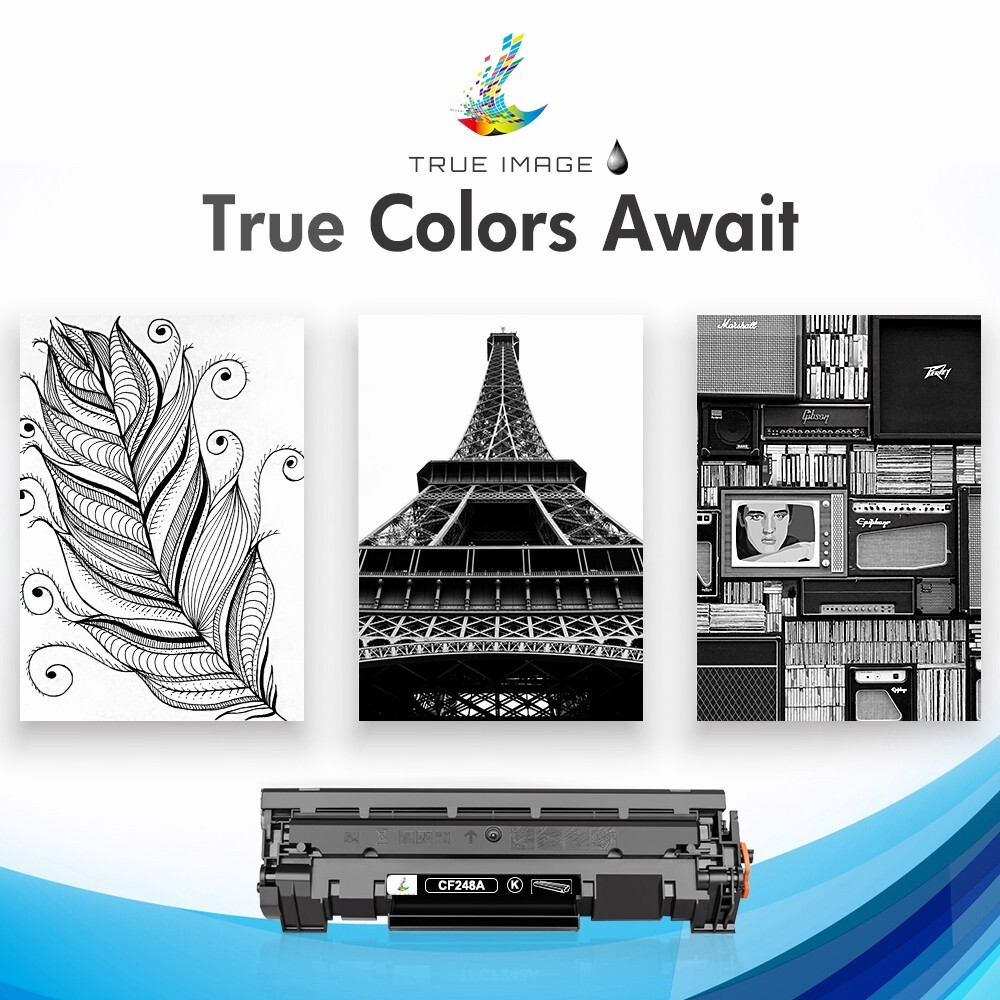 2PK CF248A 48A Toner Cartridge For HP LaserJet Pro M15a M15w M29a M29w Printer