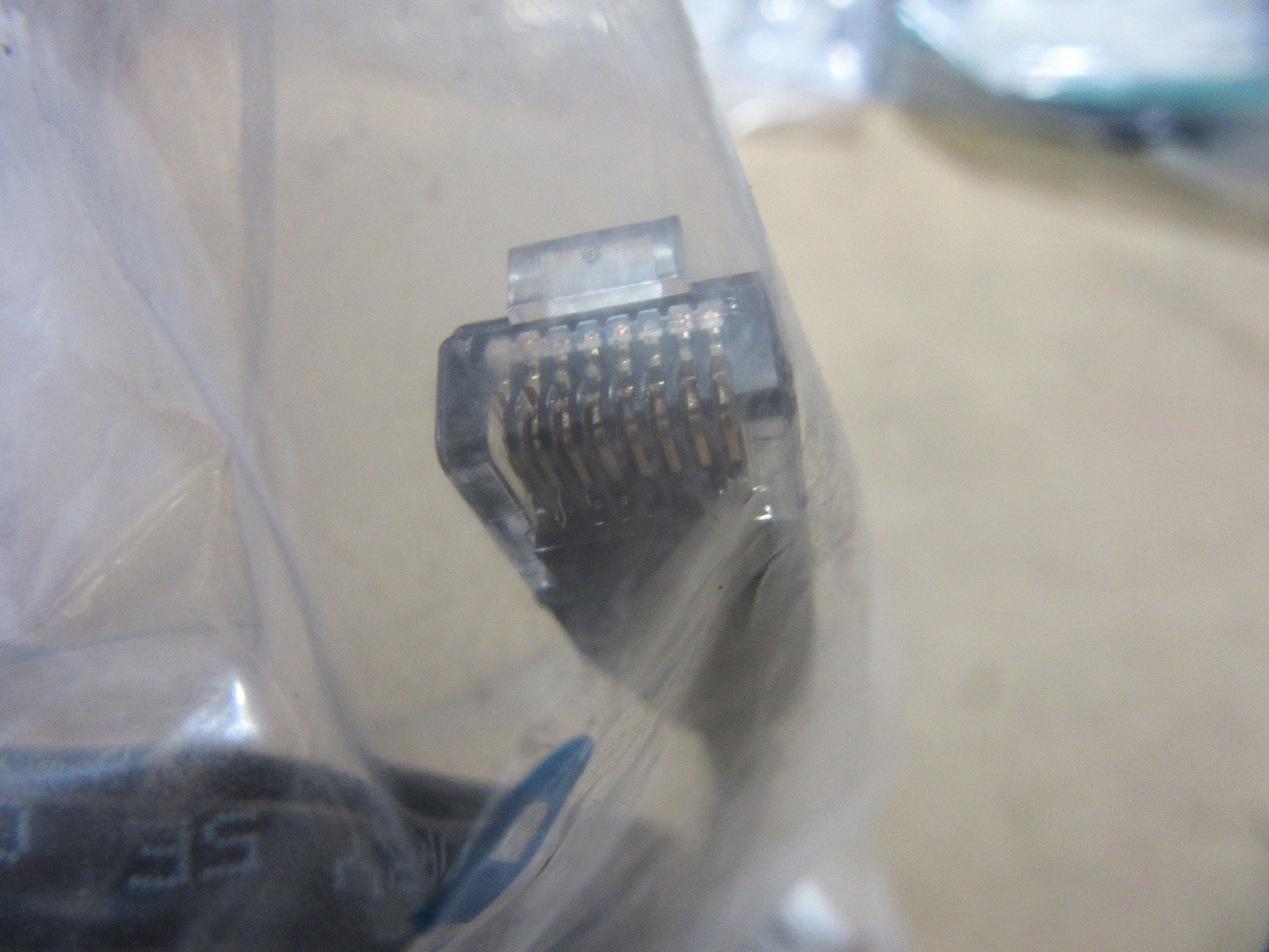 C5E-4P-BK-05-M Category 5E(UTP) Patch Cord 50 Micron Gold Connector 568B NEW!!!