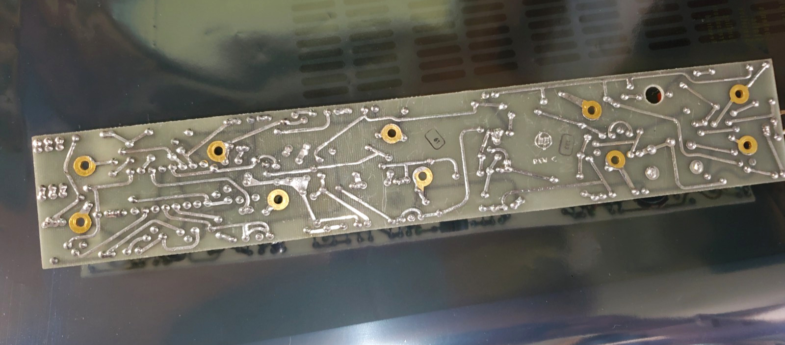Hp vintage Gold Plated board with Parts 1980’s AS-IS for Art Free SHip (X7)