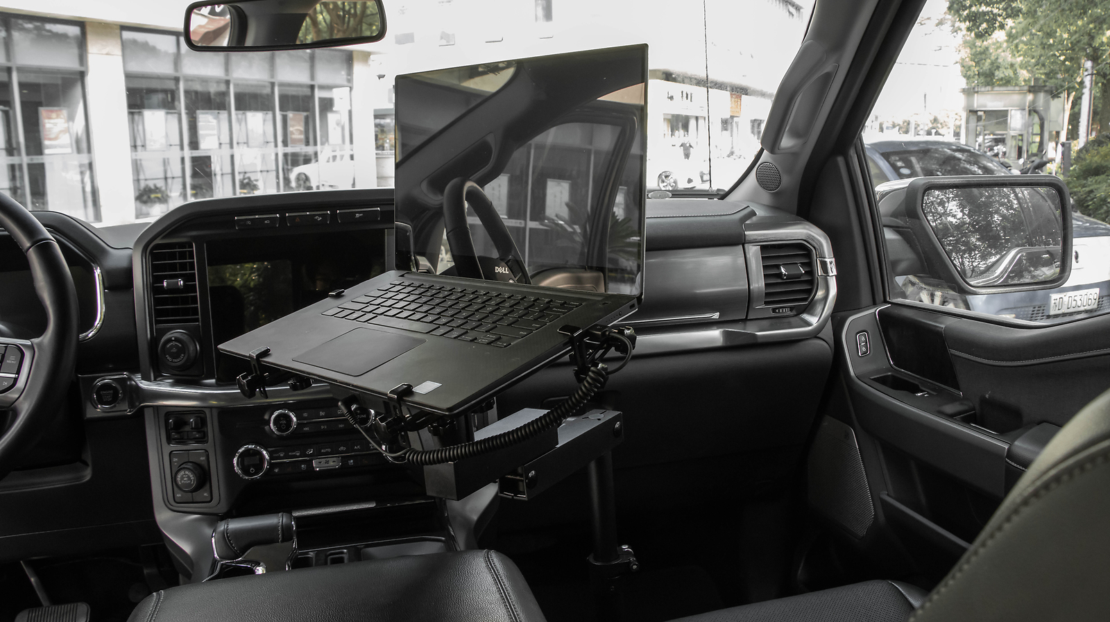 Heavy Duty Truck Laptop Mount for Toyota Tacoma 2024 2025 Adjustable Aluminum