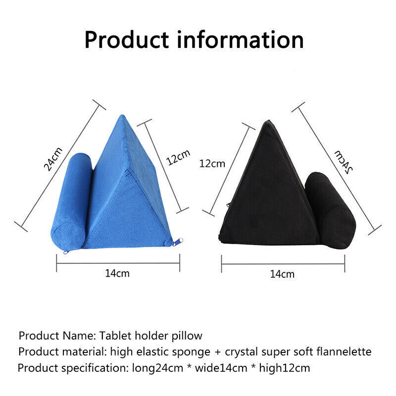 NEW IPad Laptop Holder Tablet Multi-Angle Soft Pillow Lap Stand Phone Cushion
