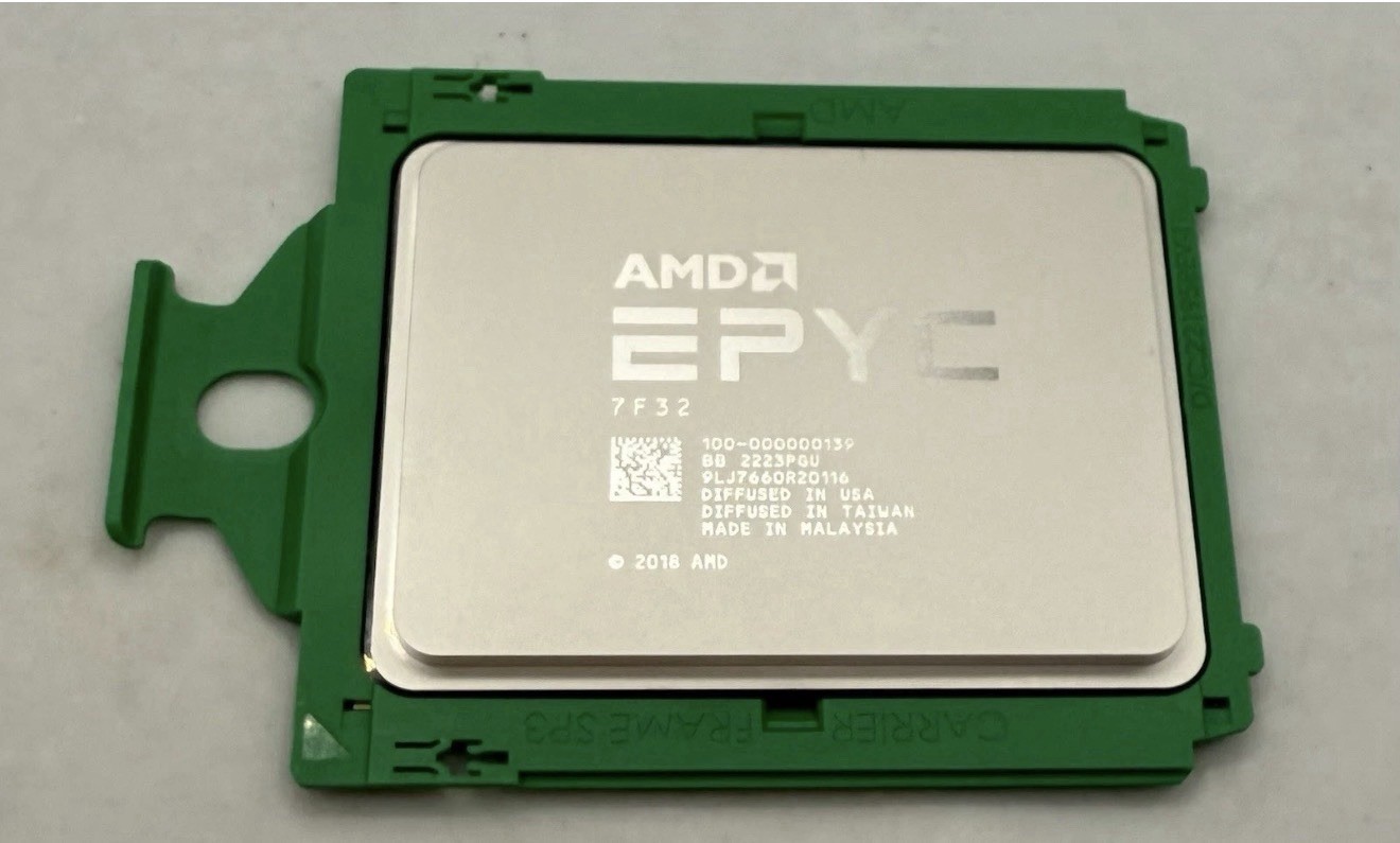 Unlocked AMD EPYC 7F32 16Core 35GHz 39GHz Socket SP3 CPU 100000000139 G1N
