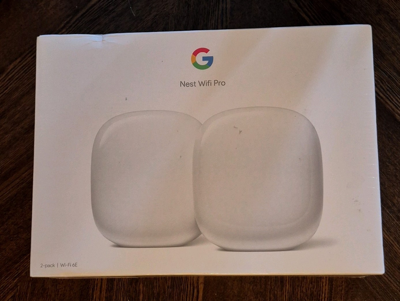 GOOGLE NEST WIFI PRO (WI-FI 6E) 2-PACK — FACTORY SEALED (EPJ031608) New