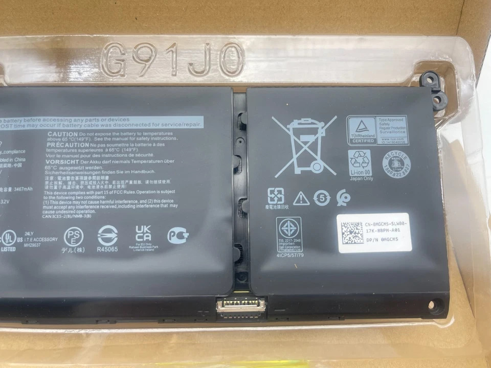 Genuine G91J0 Battery For Dell Latitude 3330 3420 3430 3445 3520 3530 5415 5515