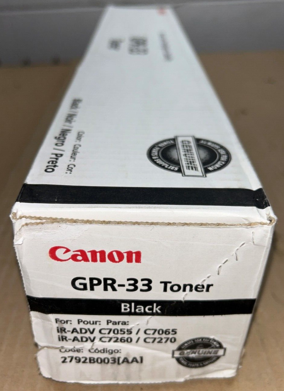 Genuine Canon 2792B003 / GPR33 / GPR-33 Black Toner for iR C7055/C7065/C7260
