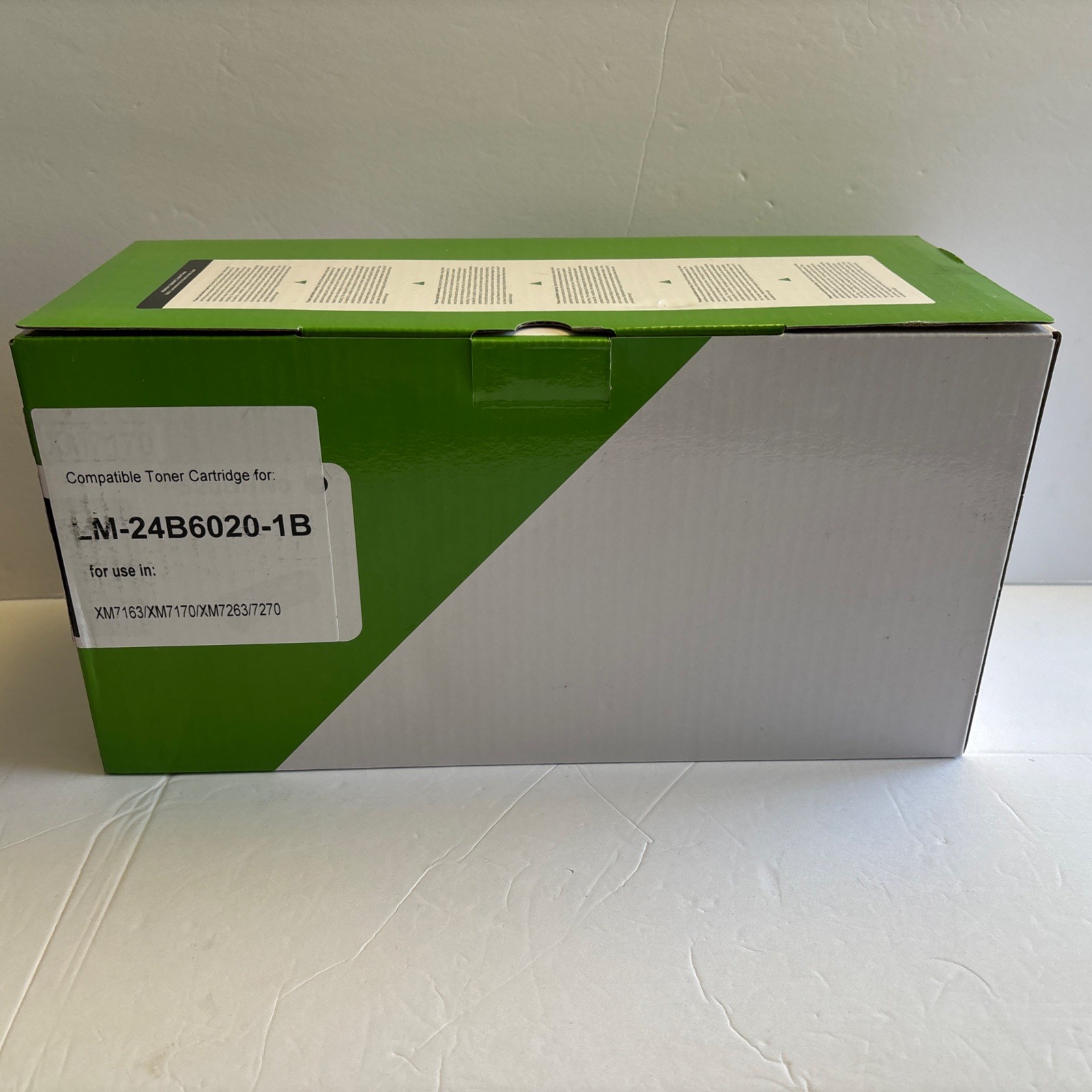 24B6020 Toner Cartridge Black (with New Chip) Replacement for Lexmark 24B6020