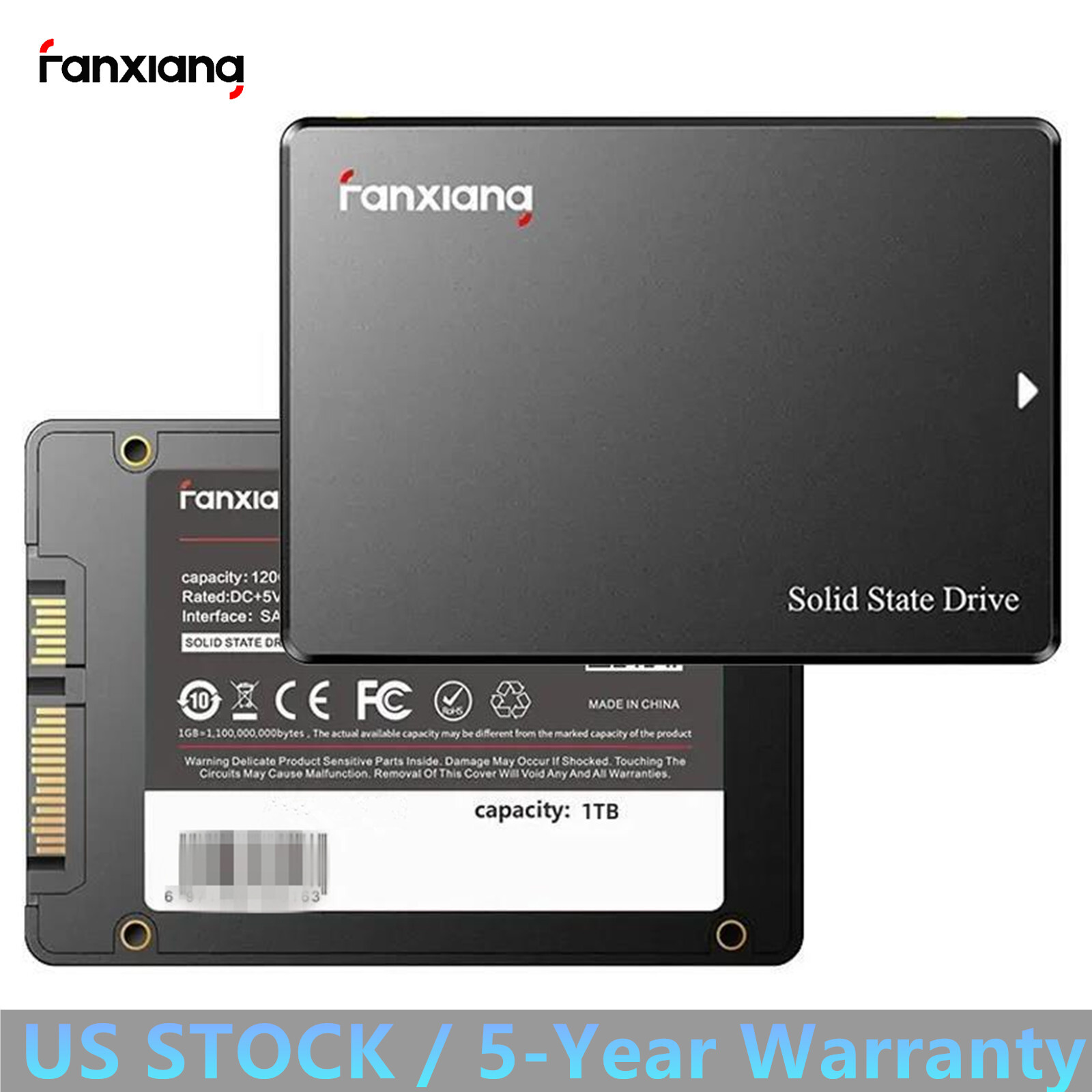 Fanxiang 1TB Internal SSD 2.5” SATA III 550MB/s Solid State Drive for PC Laptop