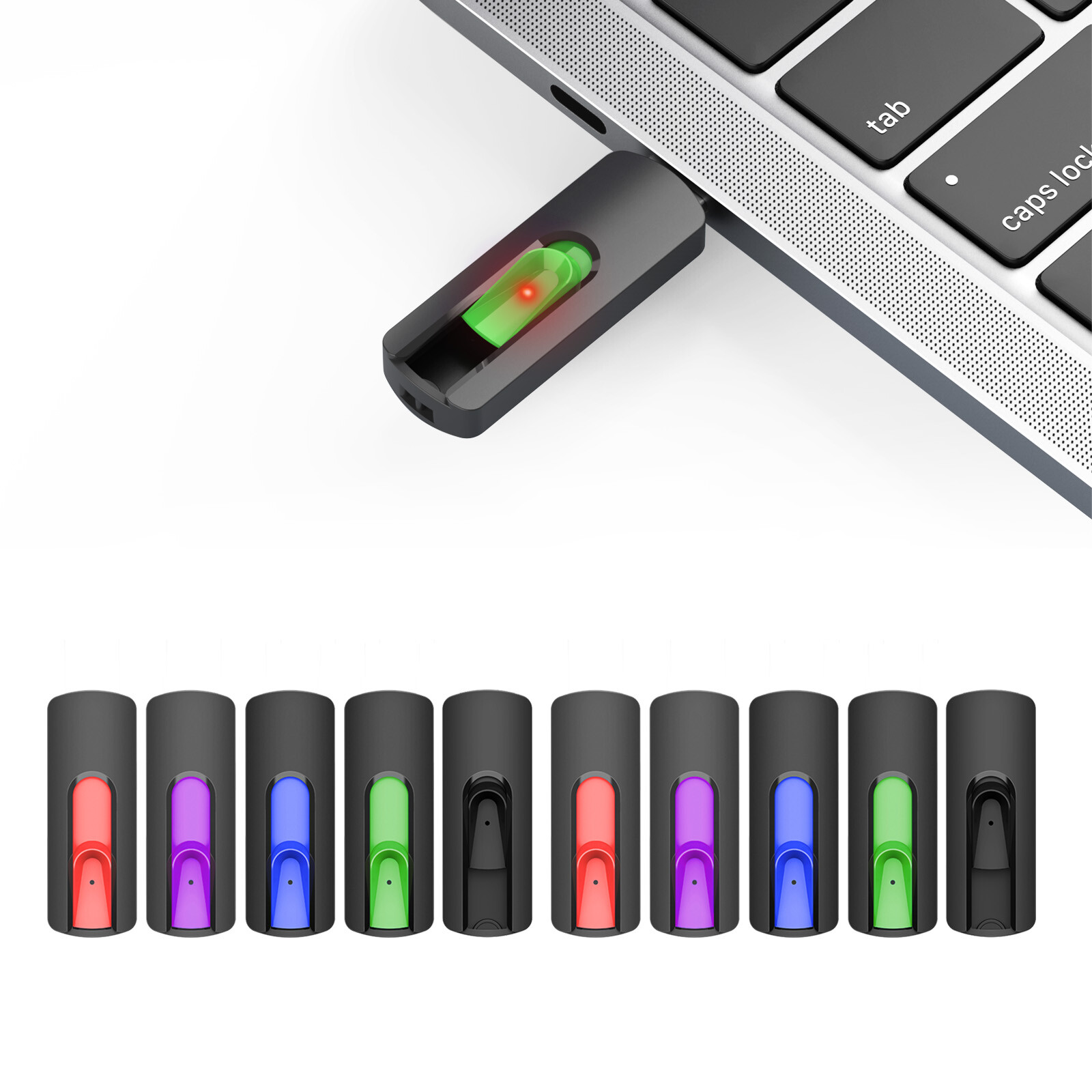 Kootion 5/10pcs USB 2.0 Retractable USB Flash Drive Memory Stick 1GB 2GB 4GB 8GB