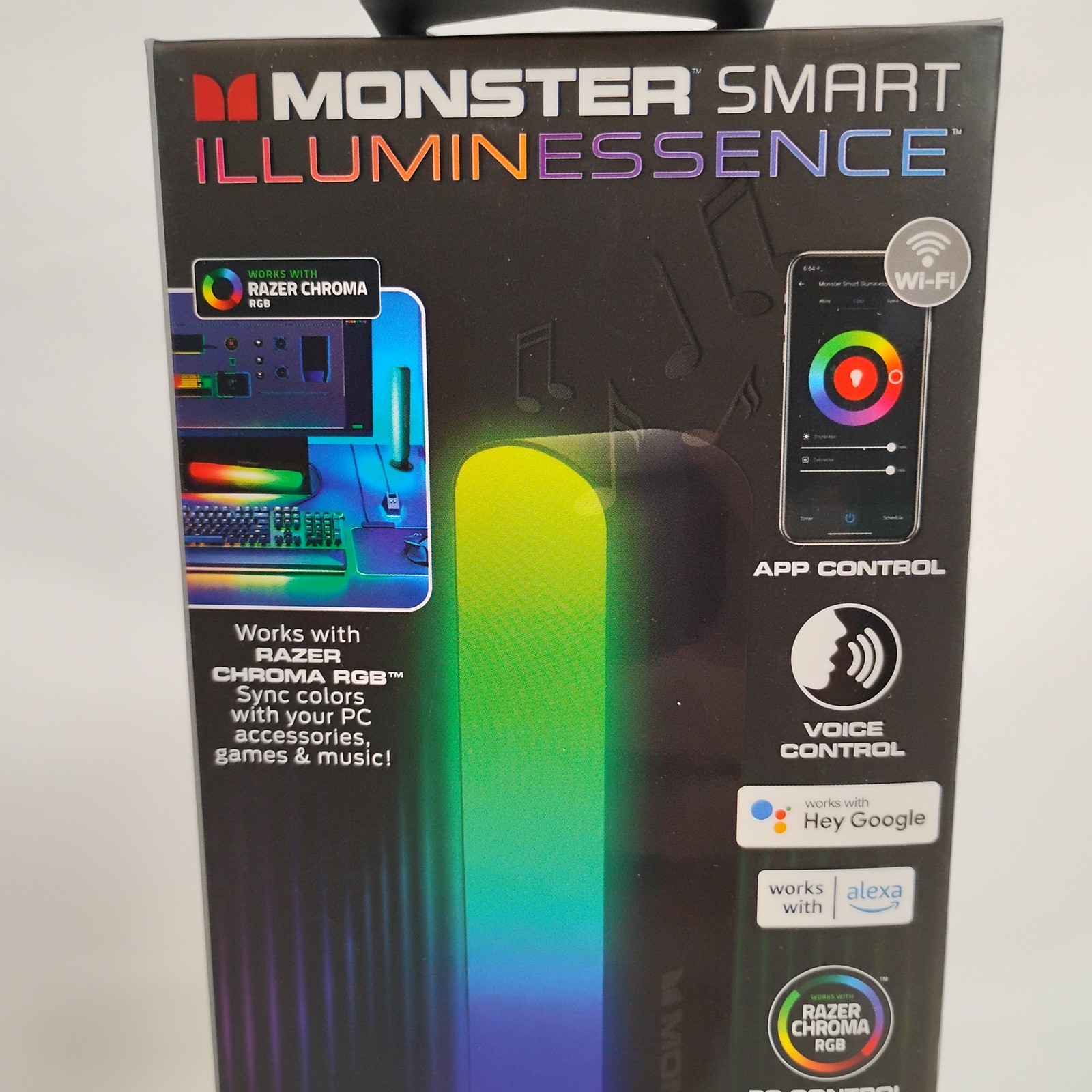 2x Monster Smart IlluminEssence RGBW+IC Light Bar Razer Chroma Sync PC Gaming