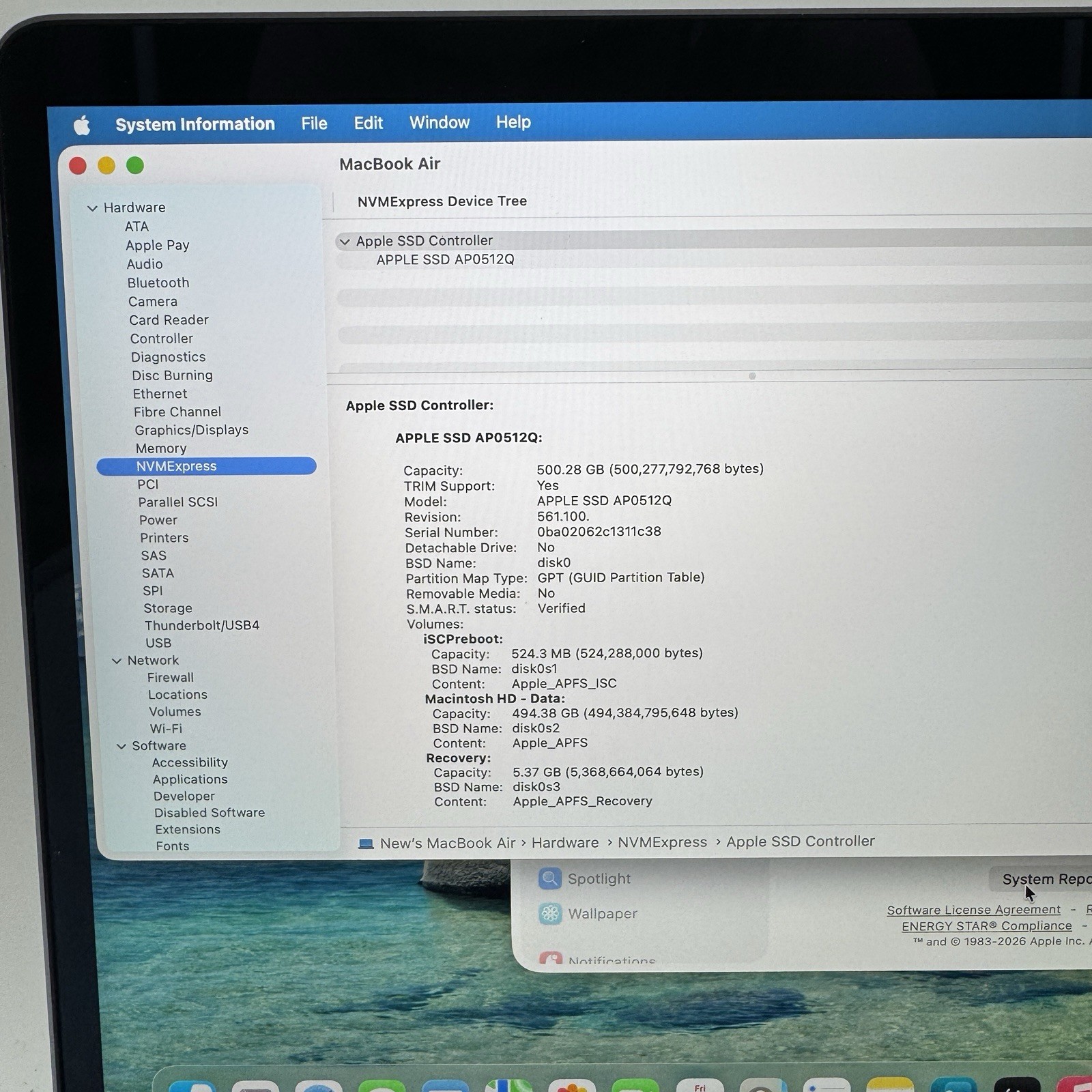 Apple MacBook Air M1 2020 13″ (A2337) | M1 8-Core 3.20GHz | 8GB RAM | 512GB SSD