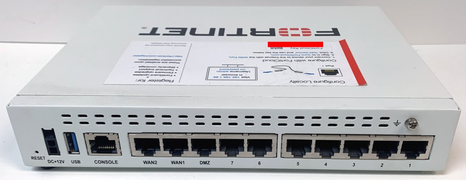 Fortinet FortiGate 60E FG-60E Firewall FortiOS 6.4.8 Tested w/ OEM AC Adapter