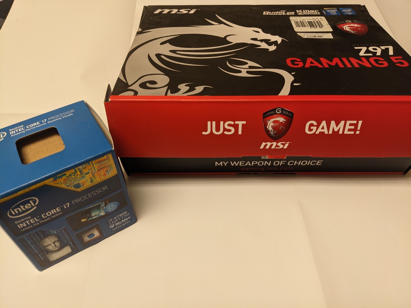 MSI Z97 GAMING 5 Motherboard +Intel Core i7-4790K CPU LGA1150 DDR3 32GB