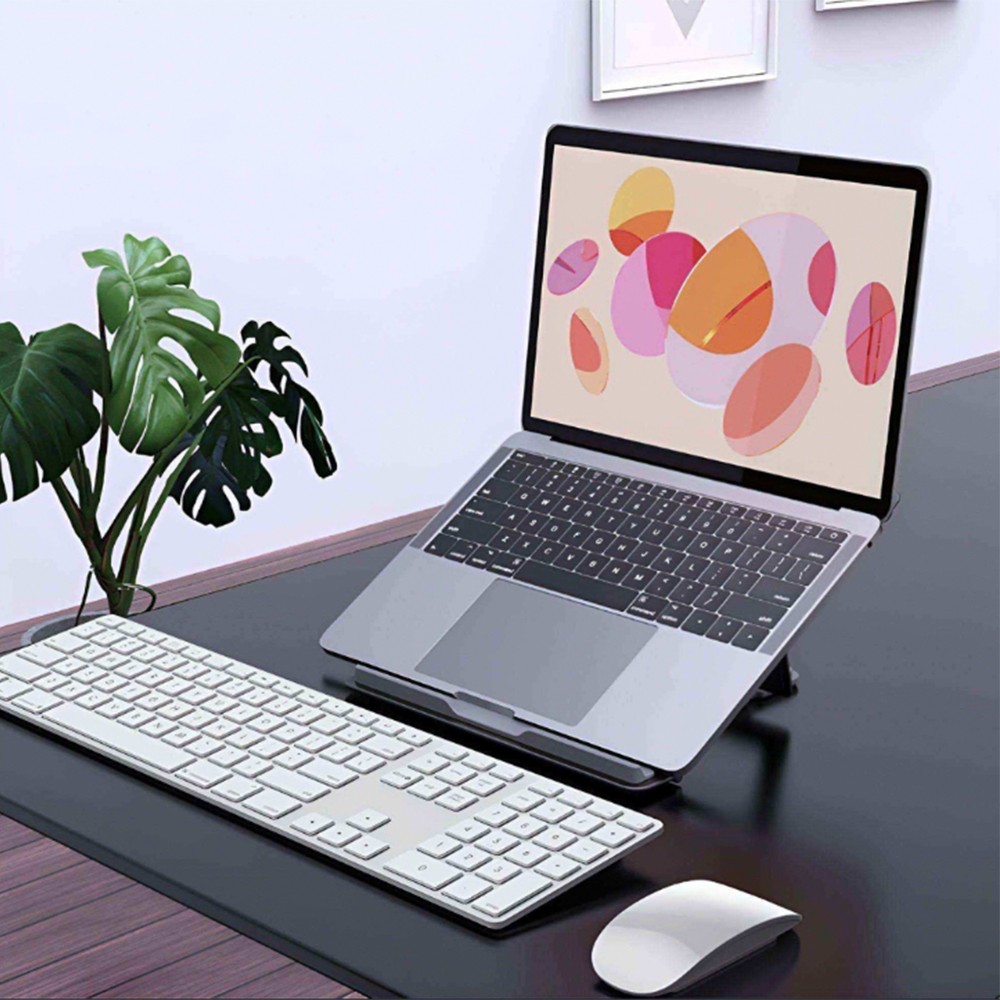 10-17″ Portable Laptop Stand Aluminum Adjustable Foldable Tablet Holder Cooling