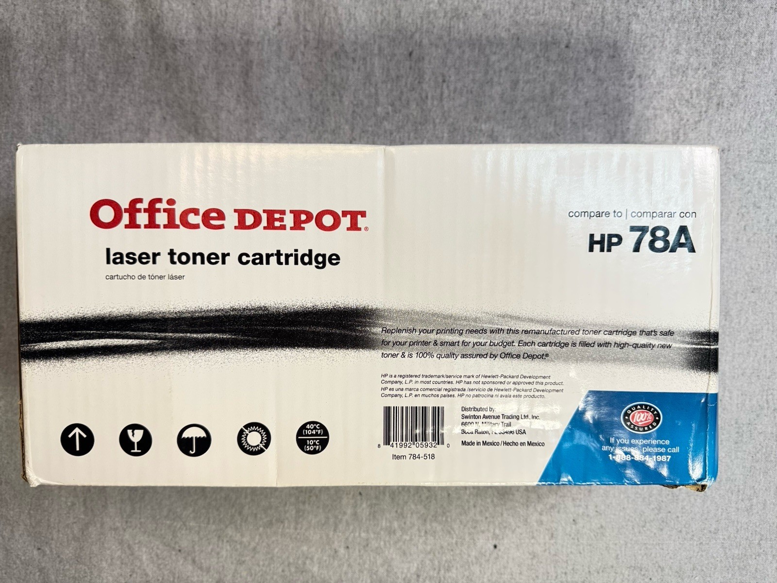 HP 78A-BLK )Office Depot Brand ) Laser Toner Cartridge