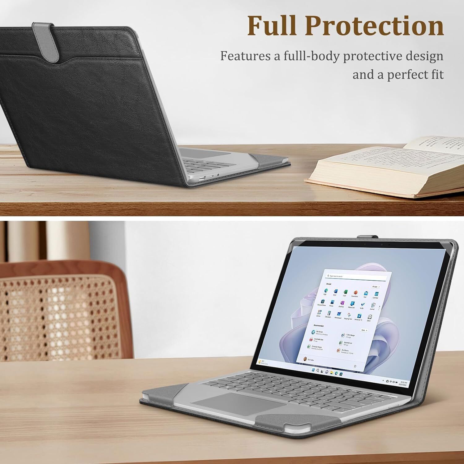 Sleeve Case for 13.5″ Microsoft Surface Laptop 6/5/4/3/2 Protective Book Cover