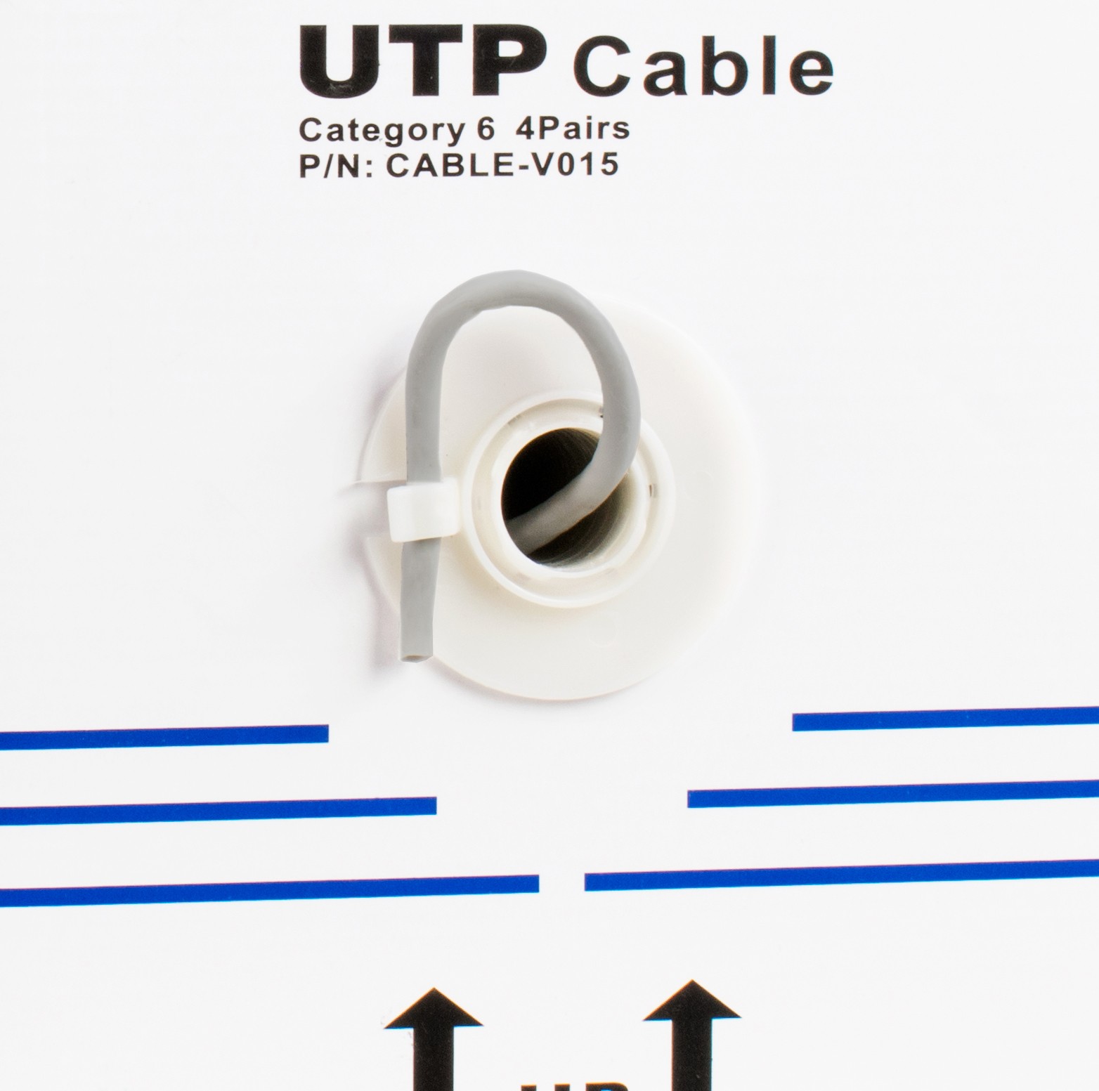VIVO 250ft bulk Cat6 Ethernet Cable / Wire UTP Pull Box 250 ft Cat-6 Grey LAN