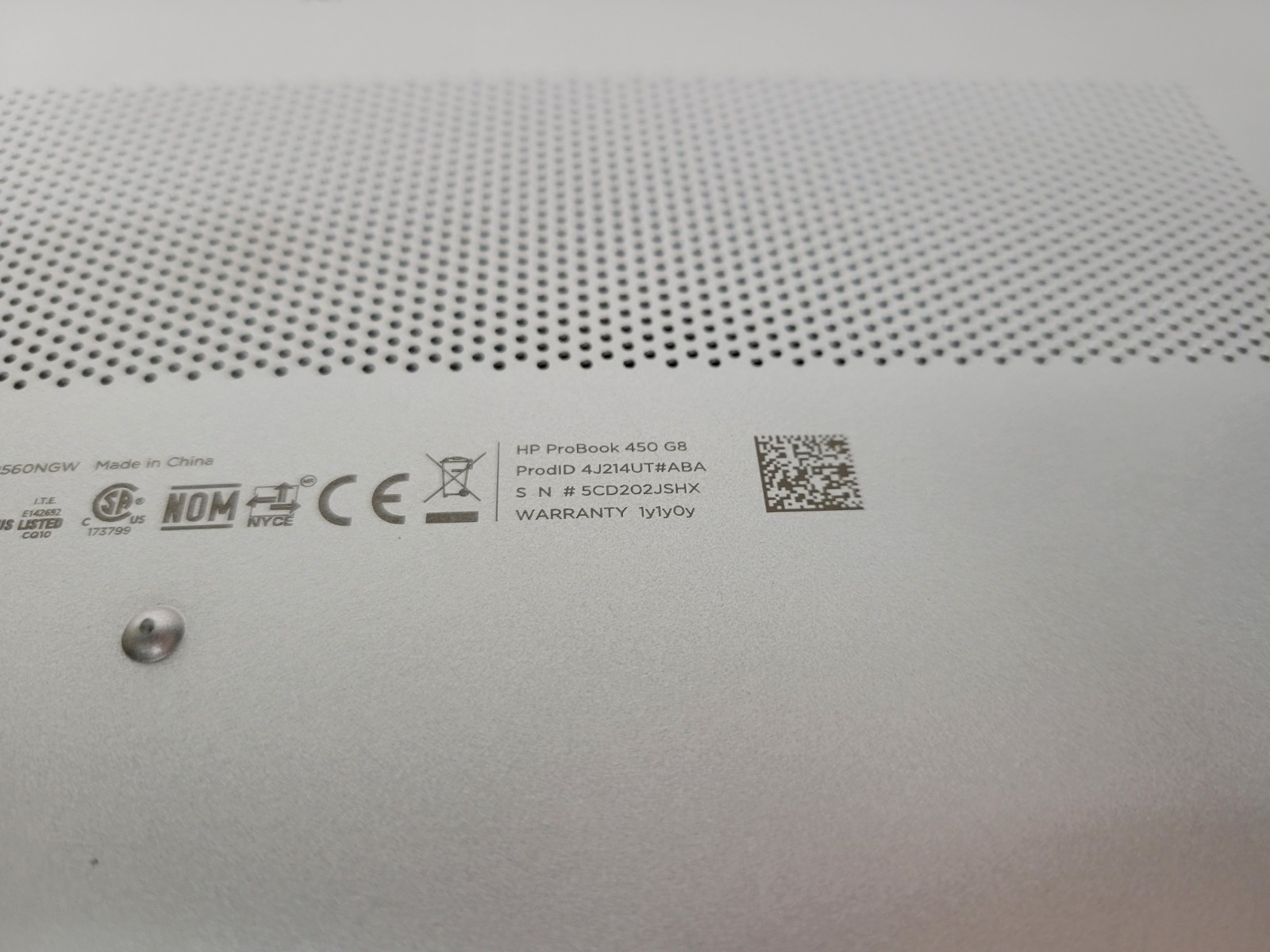 HP ProBook 450 G8 15.6″ i5-1135G7 8GB RAM 1TB SSD Win 11 Pro *Read* | C1205*