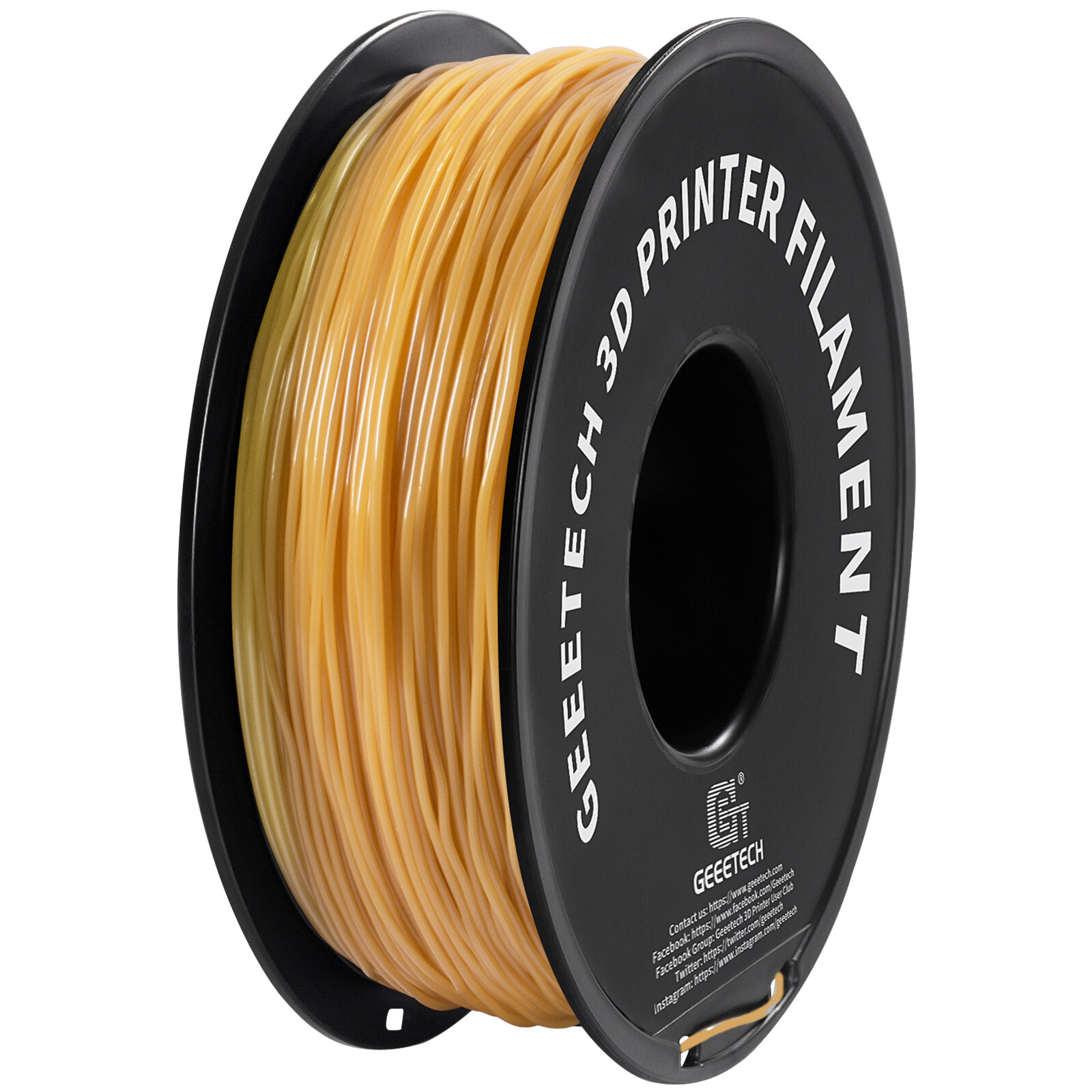 1kg/Roll GEEETECH TPU Filament Flexible Transparent 1.75mm For 3D Printer 95A US