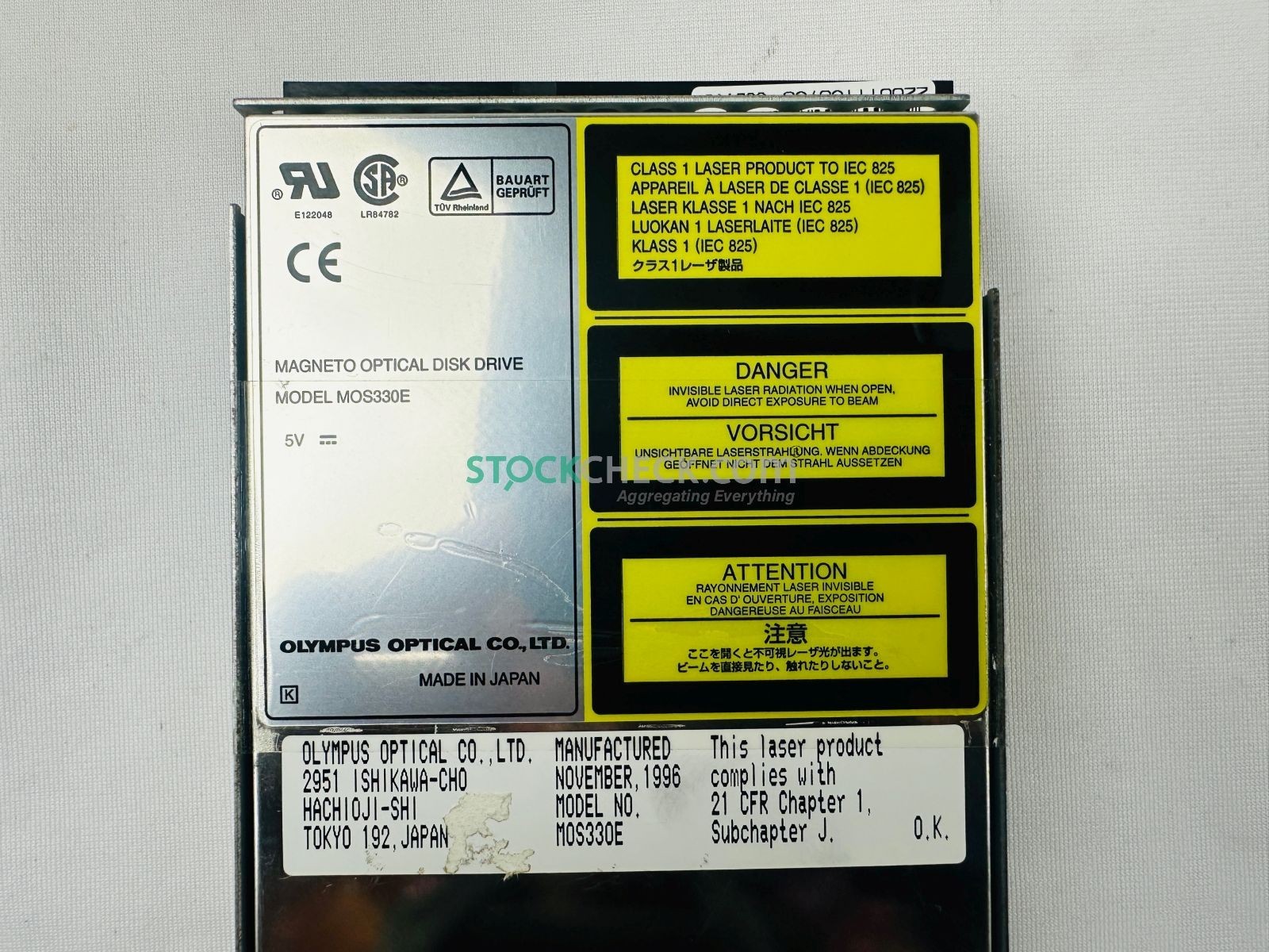 Olympus Optical MOS330E Magneto Optical Disk Drive