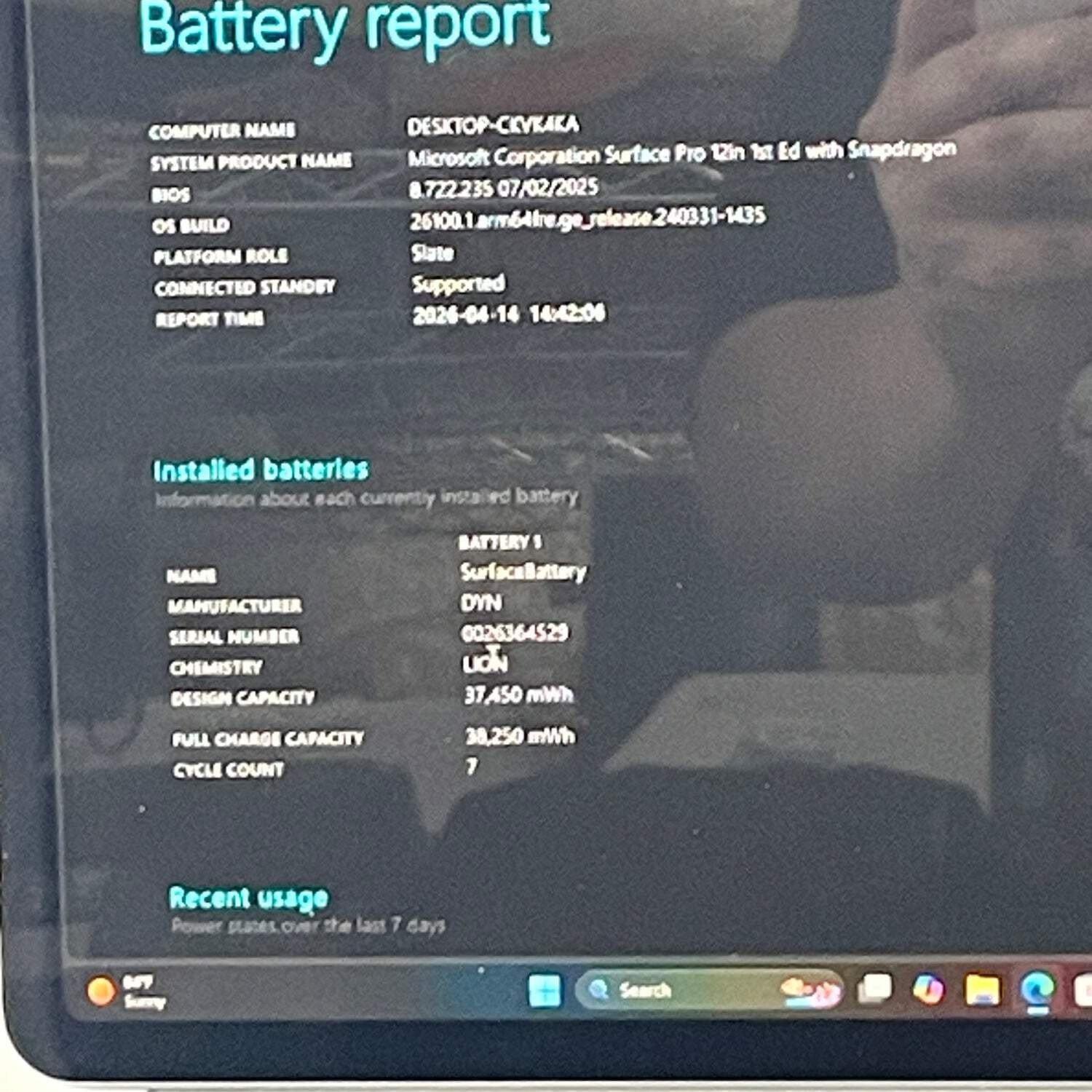 Microsoft Surface Pro 12″ ZHQ-00001 13″ Snapdragon X Plus 3.40 GHz 16GB RAM